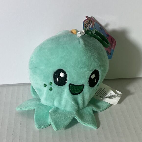 Reverse-EEZ Plush Octopus – 4" Teal & Orange Reversible Mood Toy NEW - Picture 1 of 10